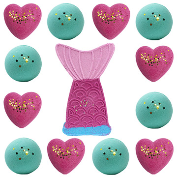 Colorful Mermaid Bath Bombs