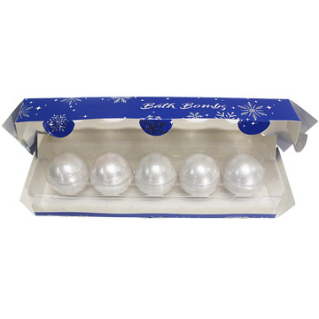 bulk Silver Snow Bath Bomb Set wholesale