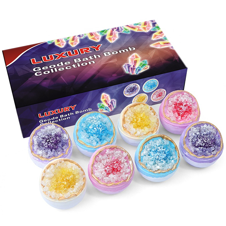 Vegan Crystal Bath Bombs Set