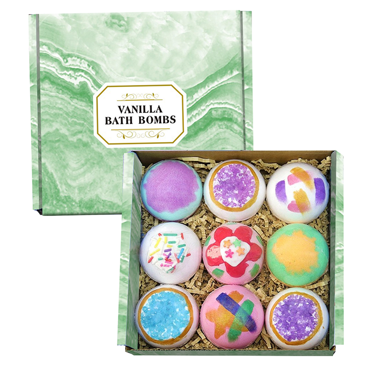 bulk Vegan Crystal Bath Bombs Set wholesale
