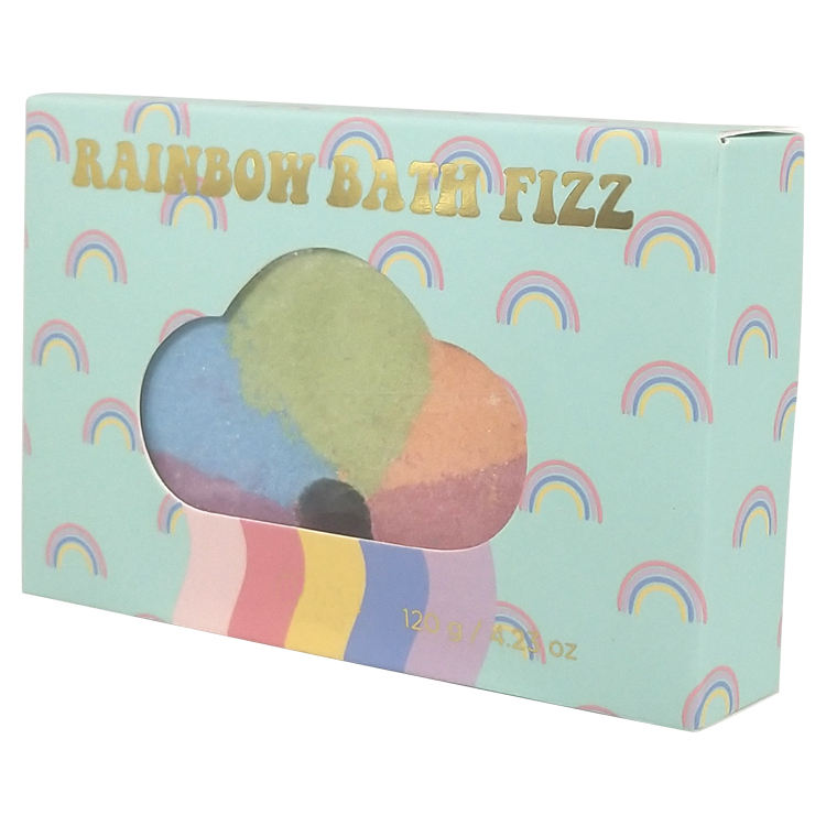 Rainbow bath bomb