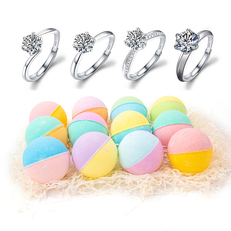 Natural Bath Bombs With Rings Wholesale, Surprise Bath Bombs With Rings