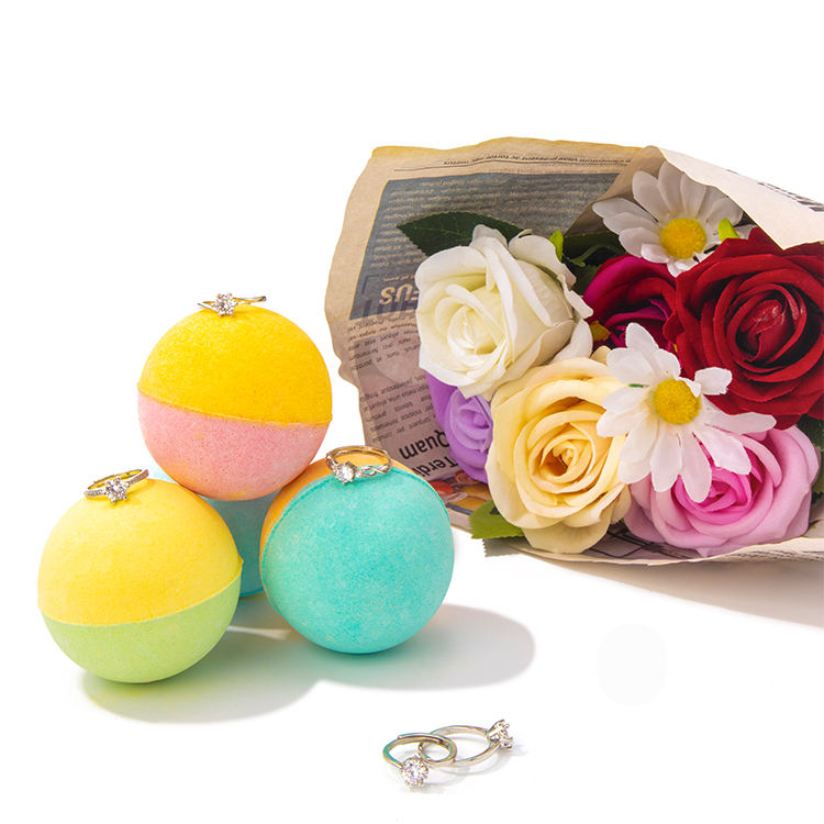natural bath bombs with rings
