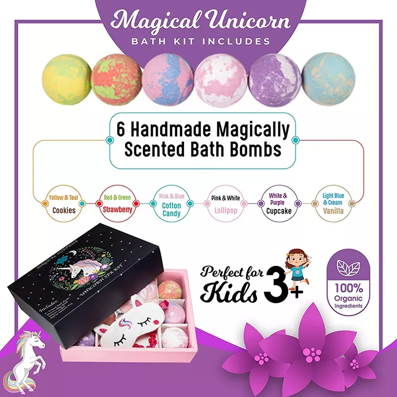 bulk Unicorns Kids Surprise Bath Bombs With Toys Inside wholesale