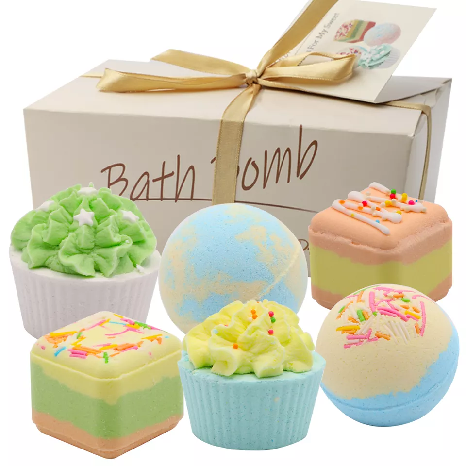 bulk Luxury Box Cupcake Bath Bomb wholesale