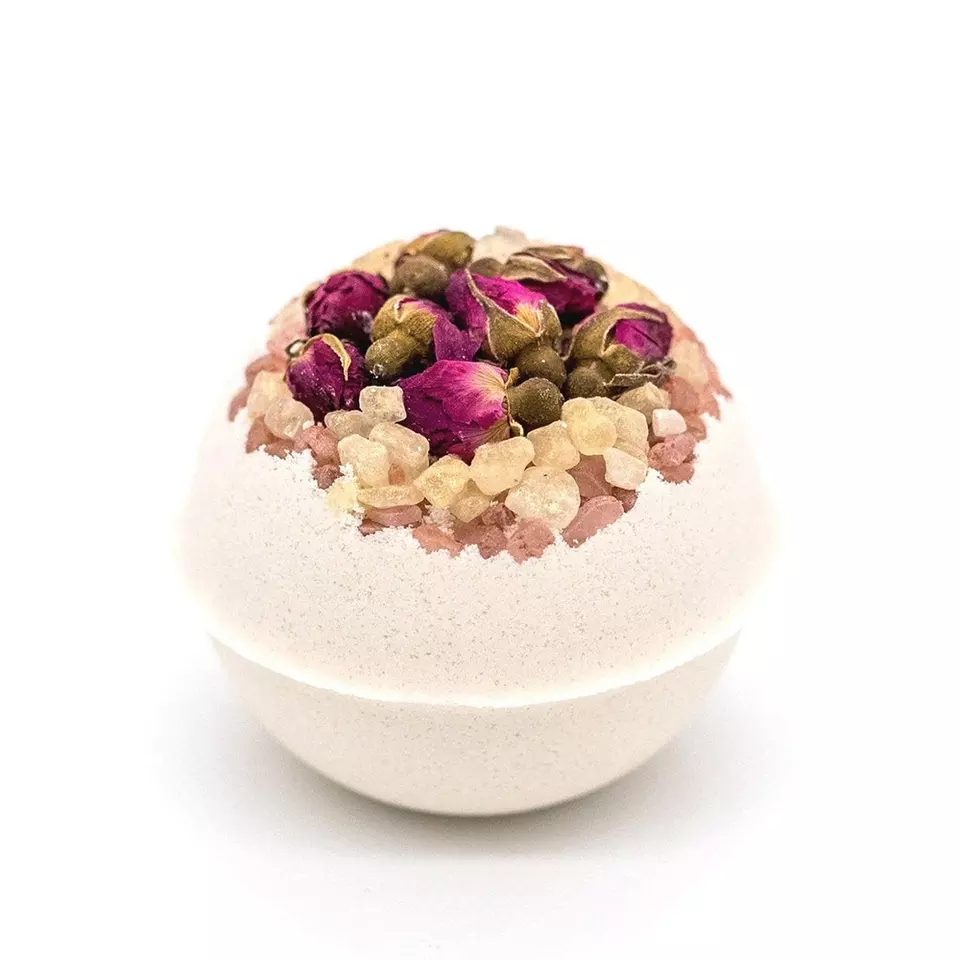 bulk Salt Flower Bath Bombs With Crystal wholesale