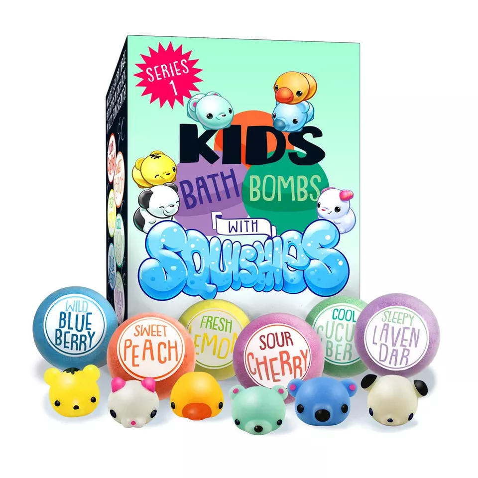 Wholesale Natural Kids Bath Bomb With Squishy Toys Supplier China