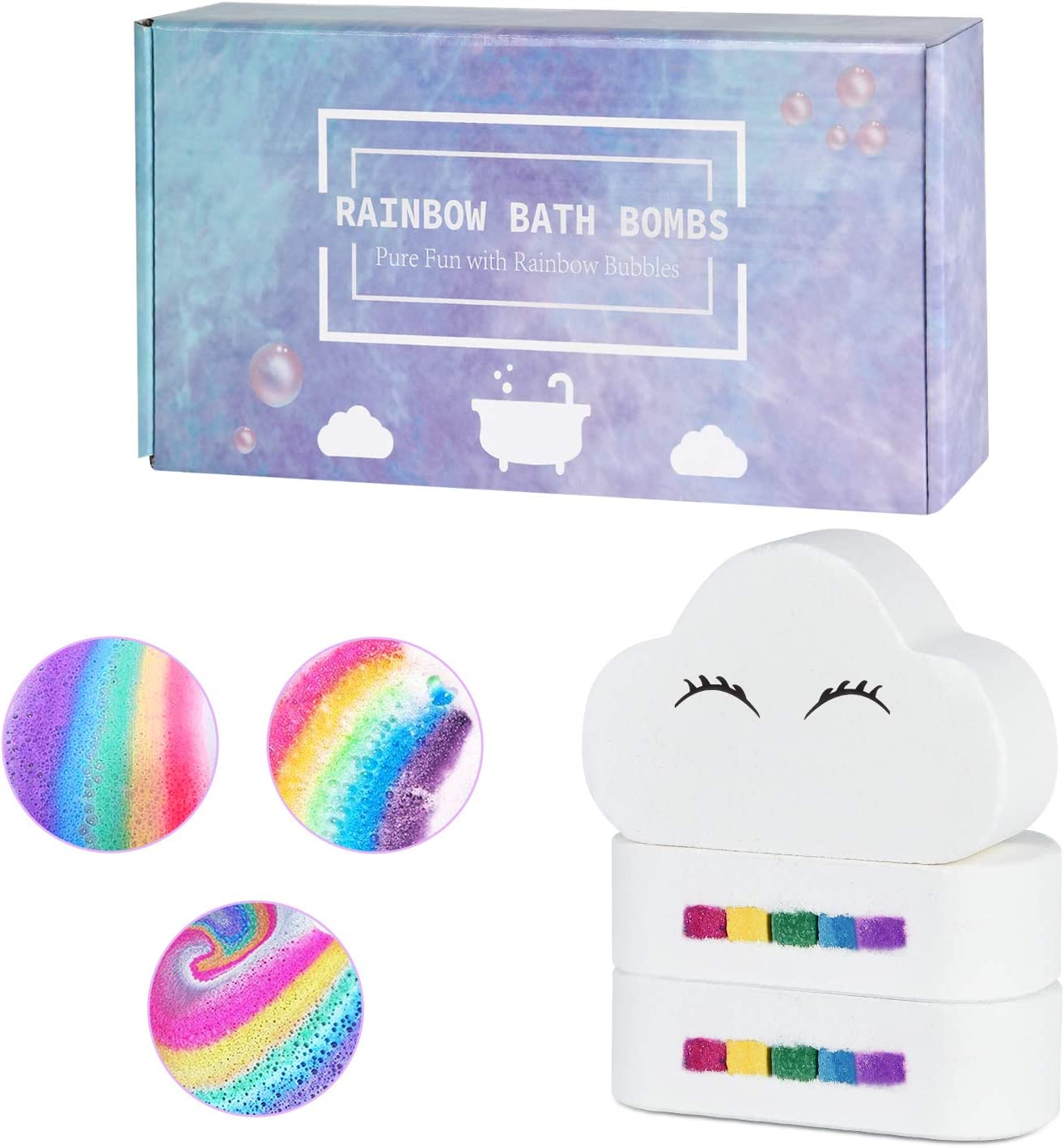 Wholesale Rainbow Bath Bomb For Kids Girls Women