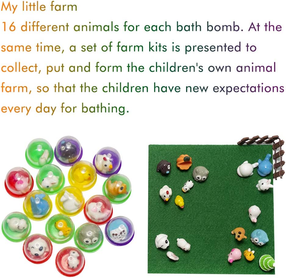 bath bombs wiht toys