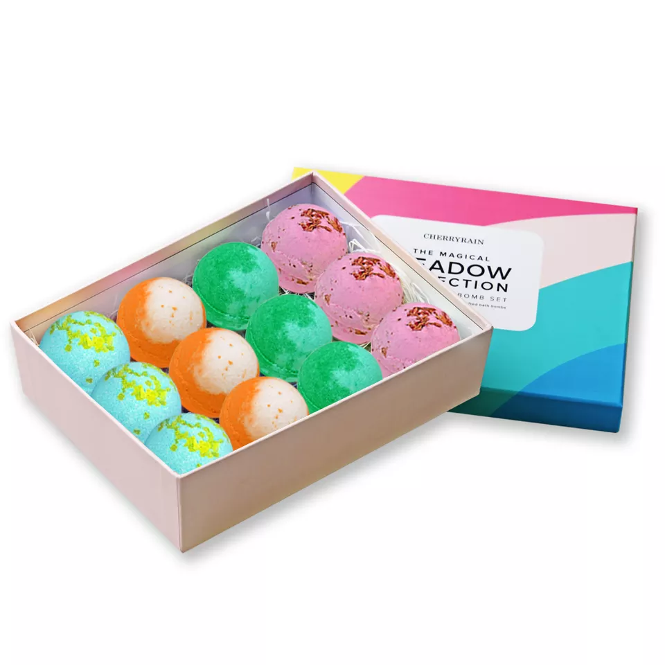 Wholesale Colorful Bath Bombs With Beautiful Gift Box Set