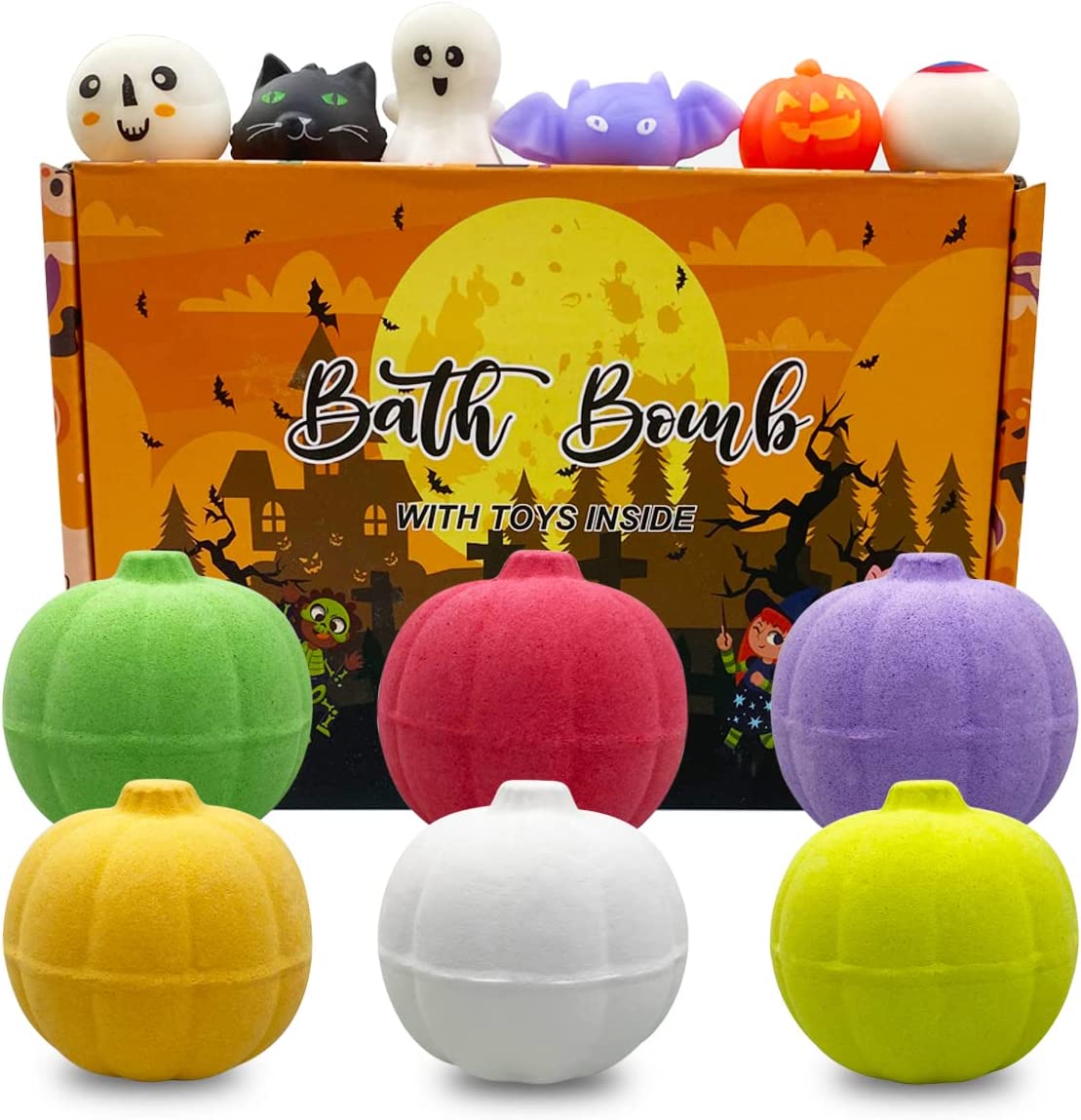 Wholesale Bath Bombs With Halloween Squishy Toys Inside