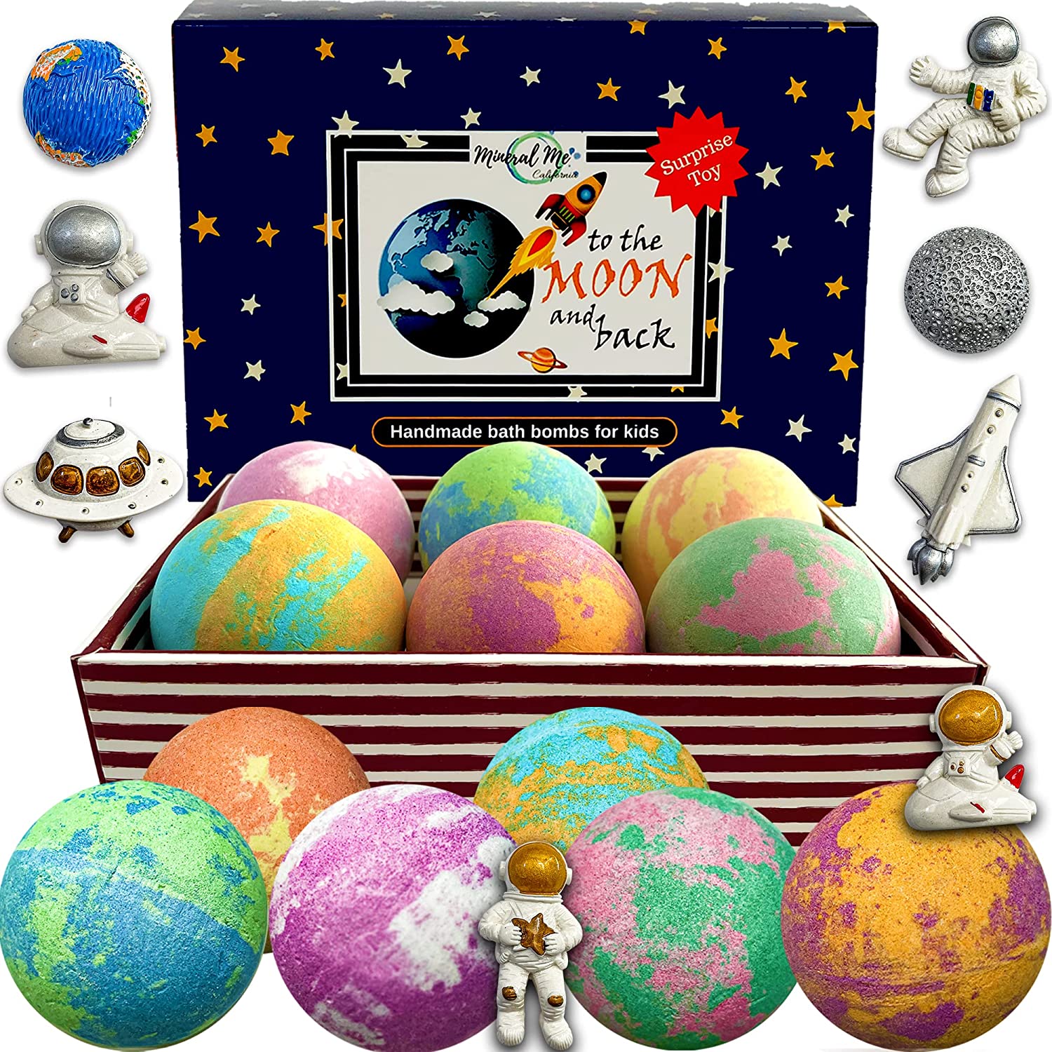 Wholesale Galaxy Bath Bombs For Kids With Toys Inside 