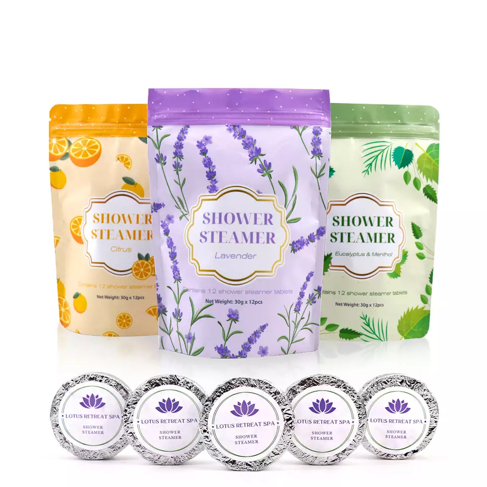 Private Label Natural Shower Steamers Aromatherapy Wholesale