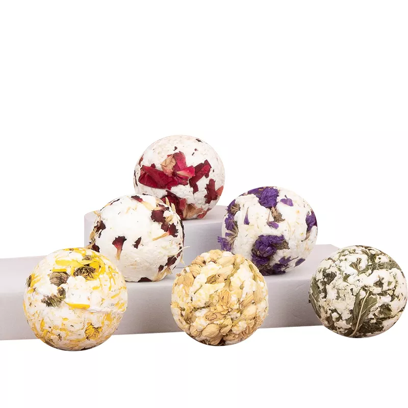 Real Dried Flower Bath Bomb Christmas Gift Set Wholesale