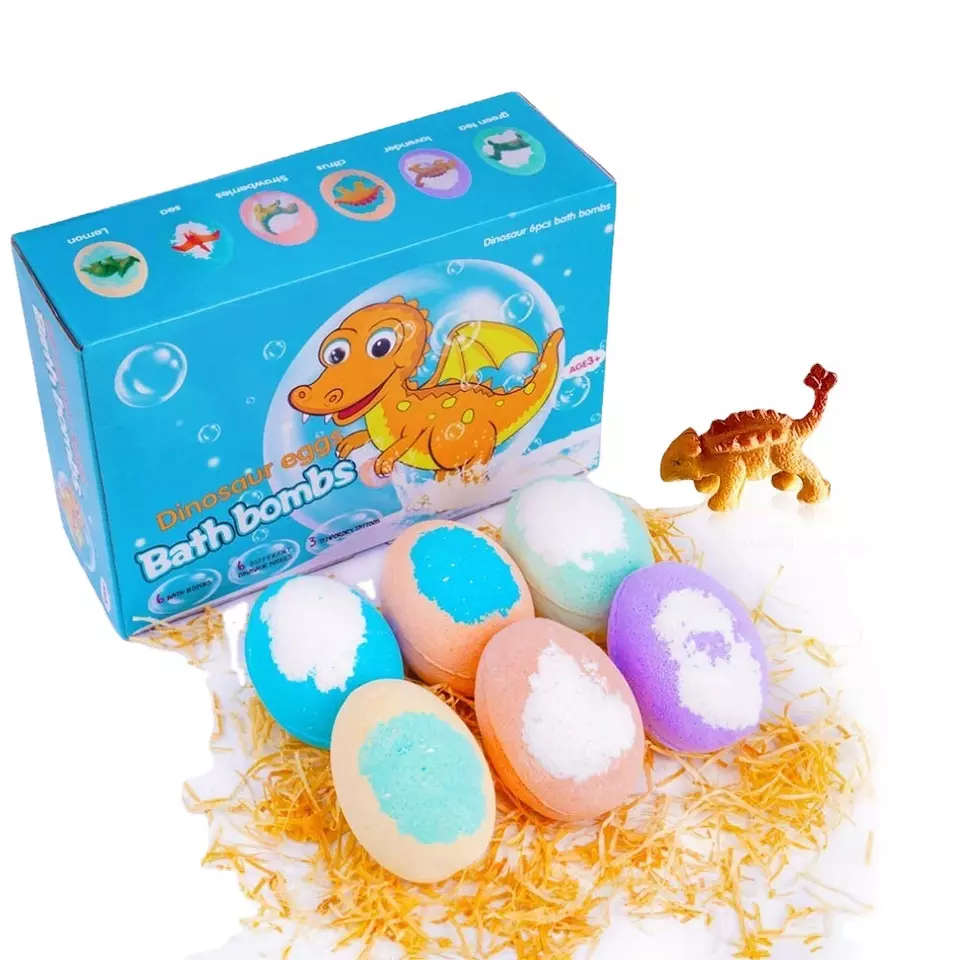 Kids Bath Bombs With Dinosaur Toys