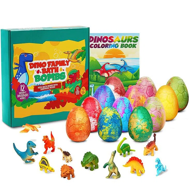 Jurassic Park Dinosaur Egg Bath Bomb With Surprise Inside For Kids