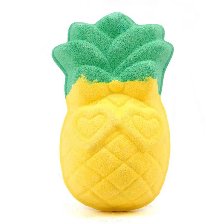 Custom Pineapple Shaped Bath Bomb Wholesale