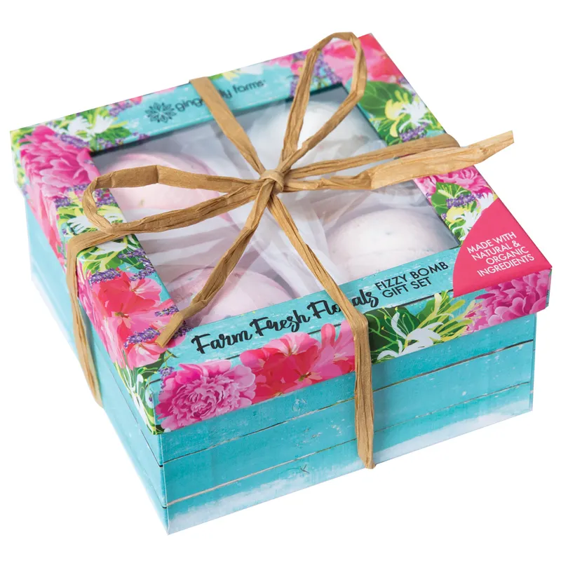 Farm Fresh Florals Fizzy Bath Bomb Gift Set Wholesale China