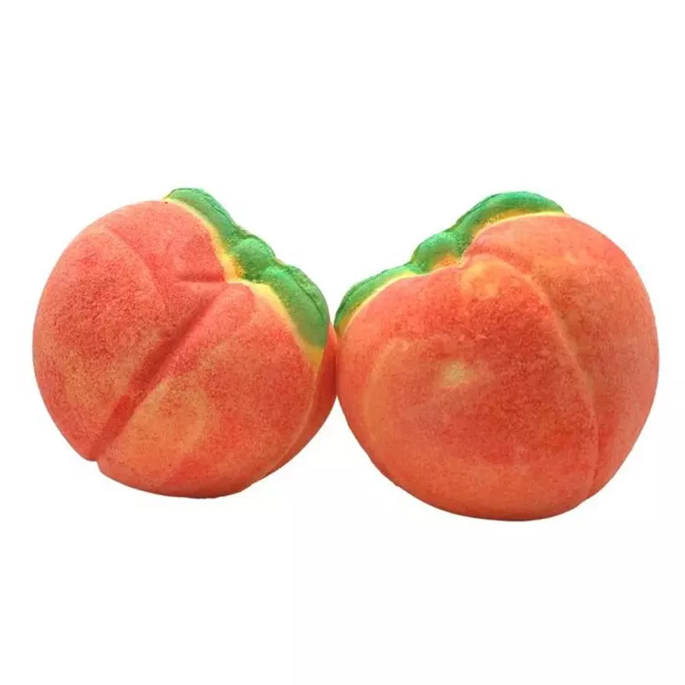 Natural Ingredient Peach Bubble Bath Bombs Wholesale