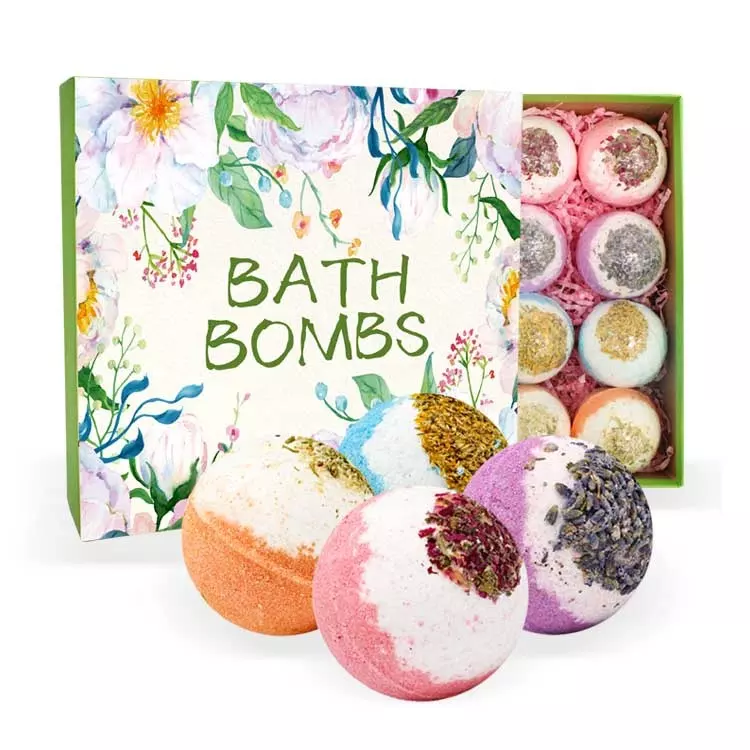 Bulk Dried Flowers Petals Scented Rose Lavender Fizzy Bath Bomb