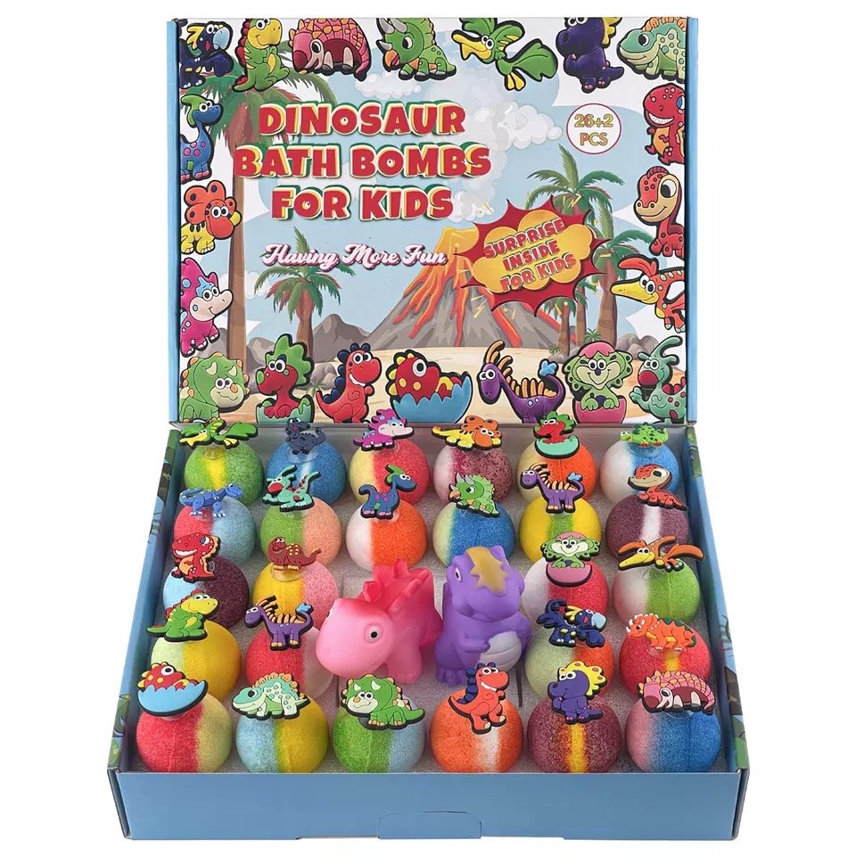 Bath Bombs For Kids With Dinosaur Suction Toys Wholesale