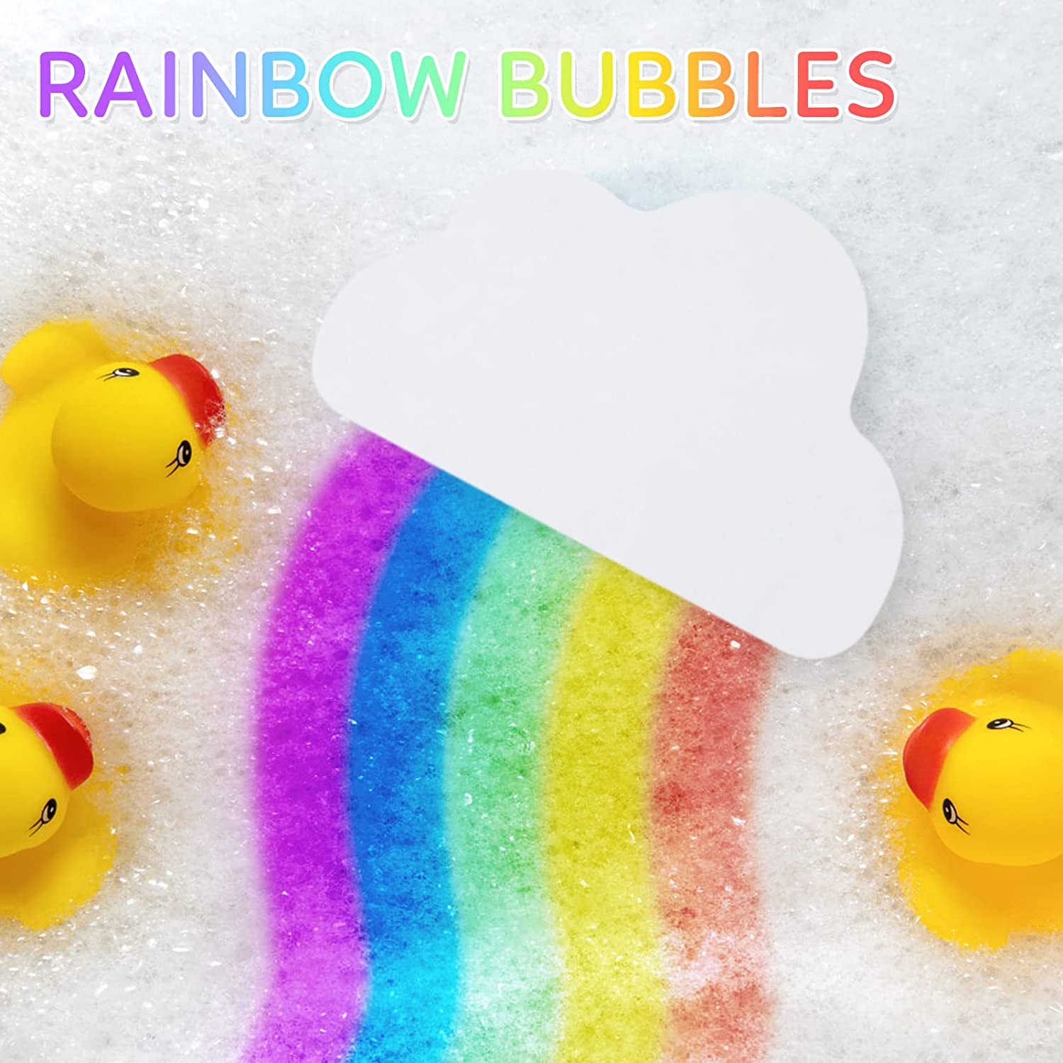 Rainbow bath bomb