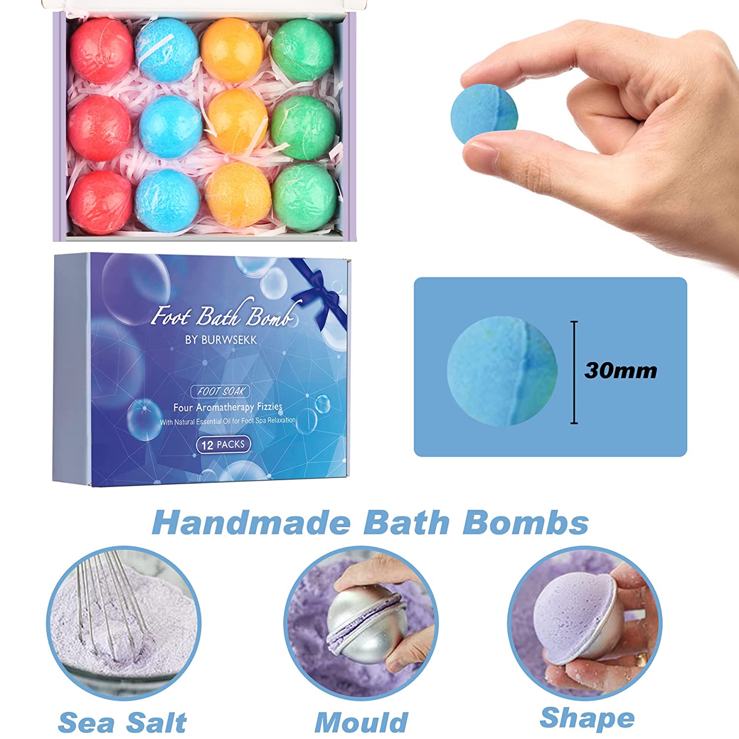 Natural Foot Bath Bomb For Pedicure