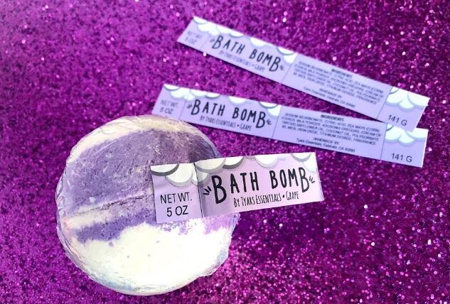 How to label bath bombs