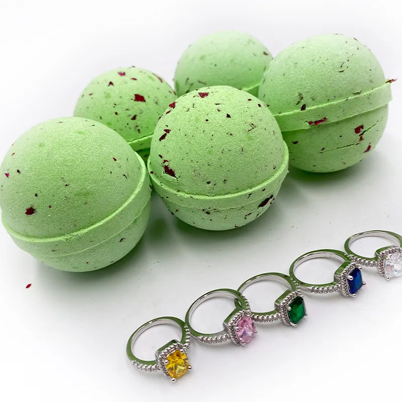 bath bombs with rings