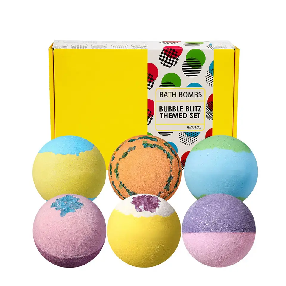 Wholesale Organic Bath Bomb Gift Set Customized Private Label Spa Products From China Manufacturer