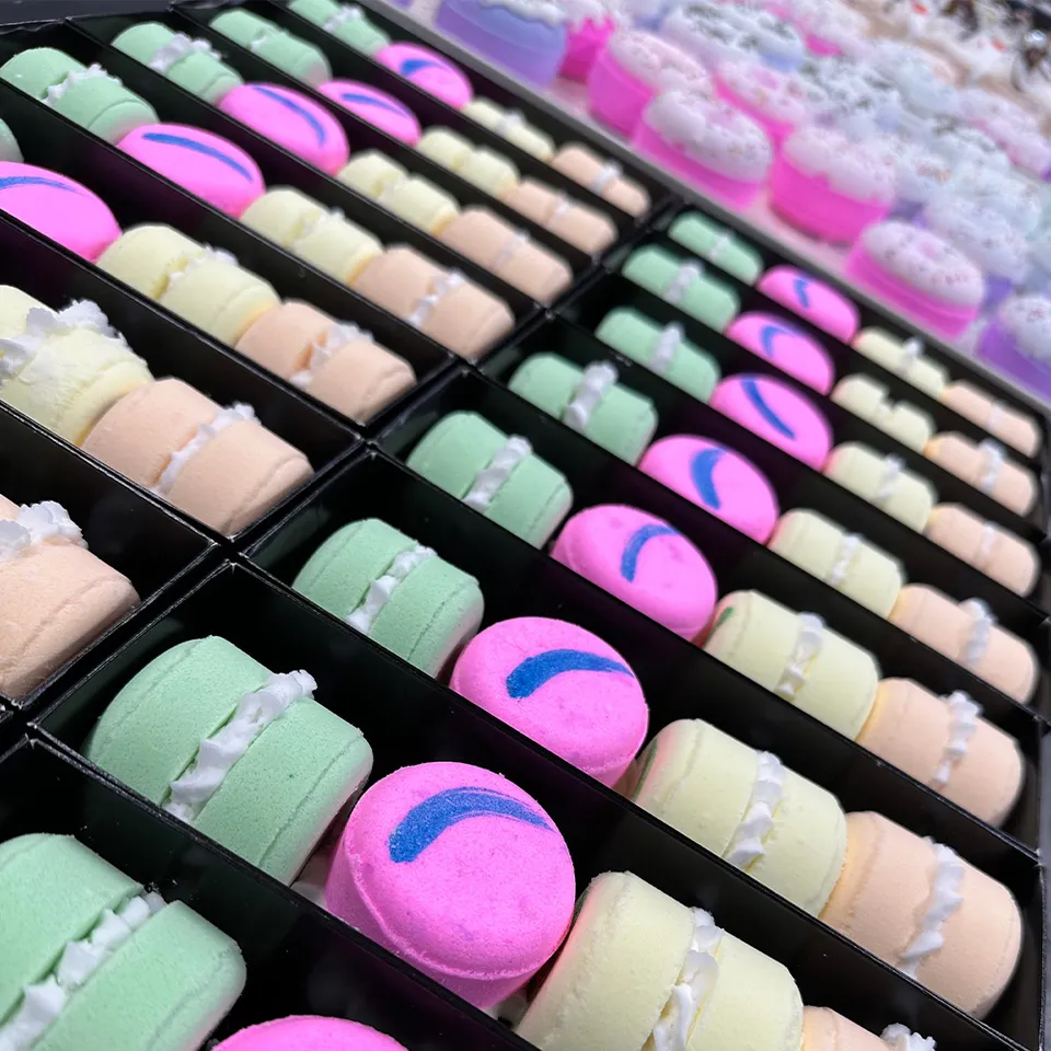 Private Label Macaron Bath Bomb Wholesale Supplier