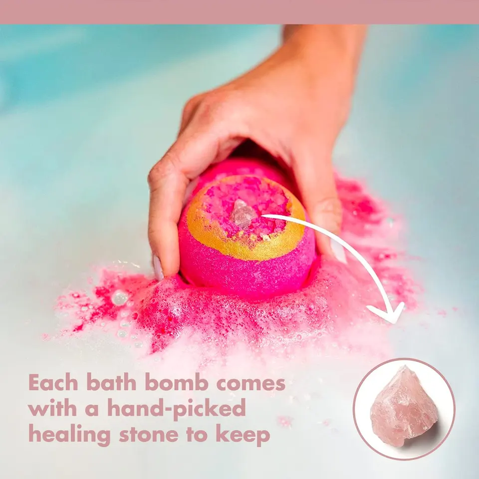 crystal bath bombs