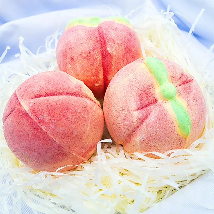 Peach Bubble Bath Bombs