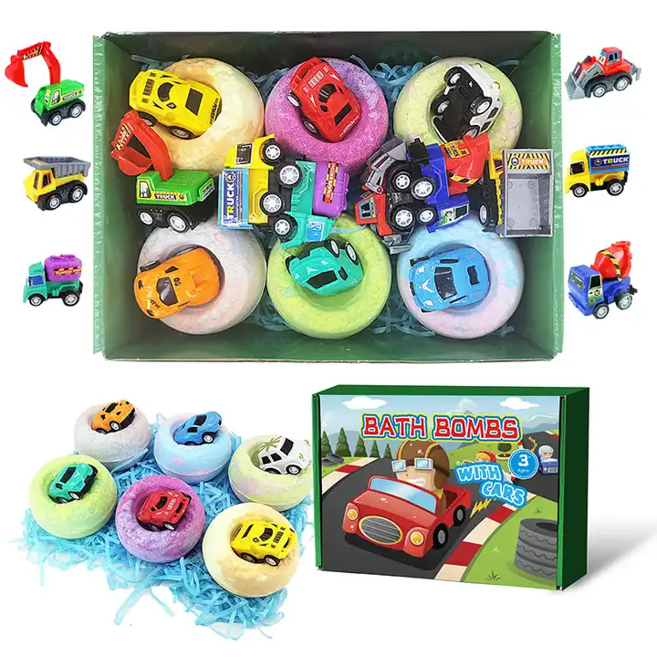 Kids Bath Bomb With Surprise Car Toys Inside