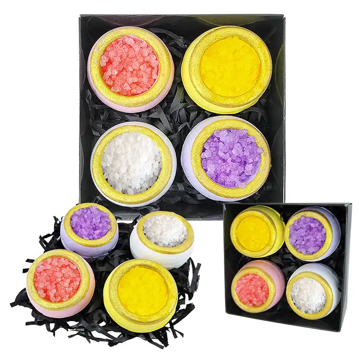 Vegan Crystal Bath Bomb Set